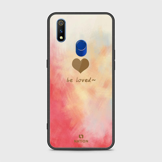 Realme 3 Pro Cover - ONation Heart Series - HQ Ultra Shine Premium Infinity Glass Soft Silicon Borders Case