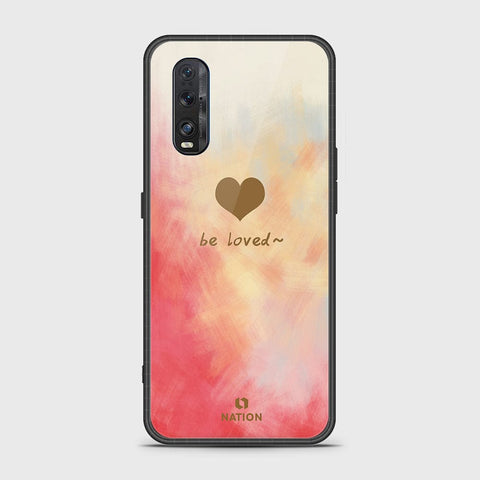 Oppo Find X2 Cover- Onation Heart Series - HQ Ultra Shine Premium Infinity Glass Soft Silicon Borders Case