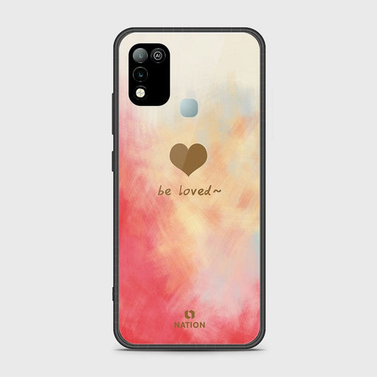 Infinix Hot 11 Play Cover- Onation Heart Series - HQ Ultra Shine Premium Infinity Glass Soft Silicon Borders Case