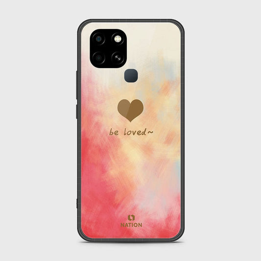 Infinix Smart 6 Cover- Onation Heart Series - HQ Ultra Shine Premium Infinity Glass Soft Silicon Borders Case