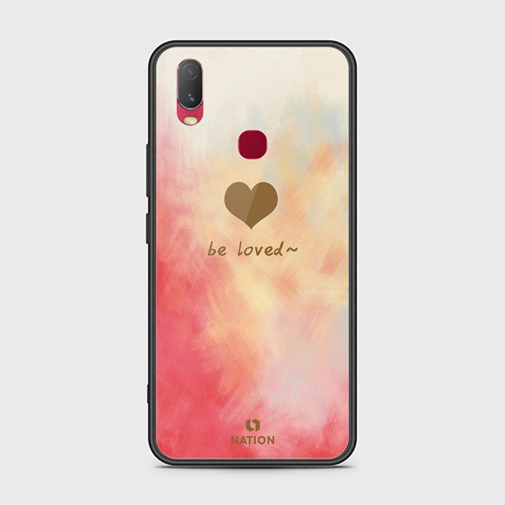 Vivo Y11 2019 Cover - ONation Heart Series - HQ Ultra Shine Premium Infinity Glass Soft Silicon Borders Case