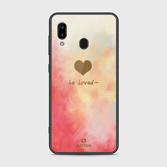 Samsung Galaxy A30 Cover - ONation Heart Series - HQ Ultra Shine Premium Infinity Glass Soft Silicon Borders Case