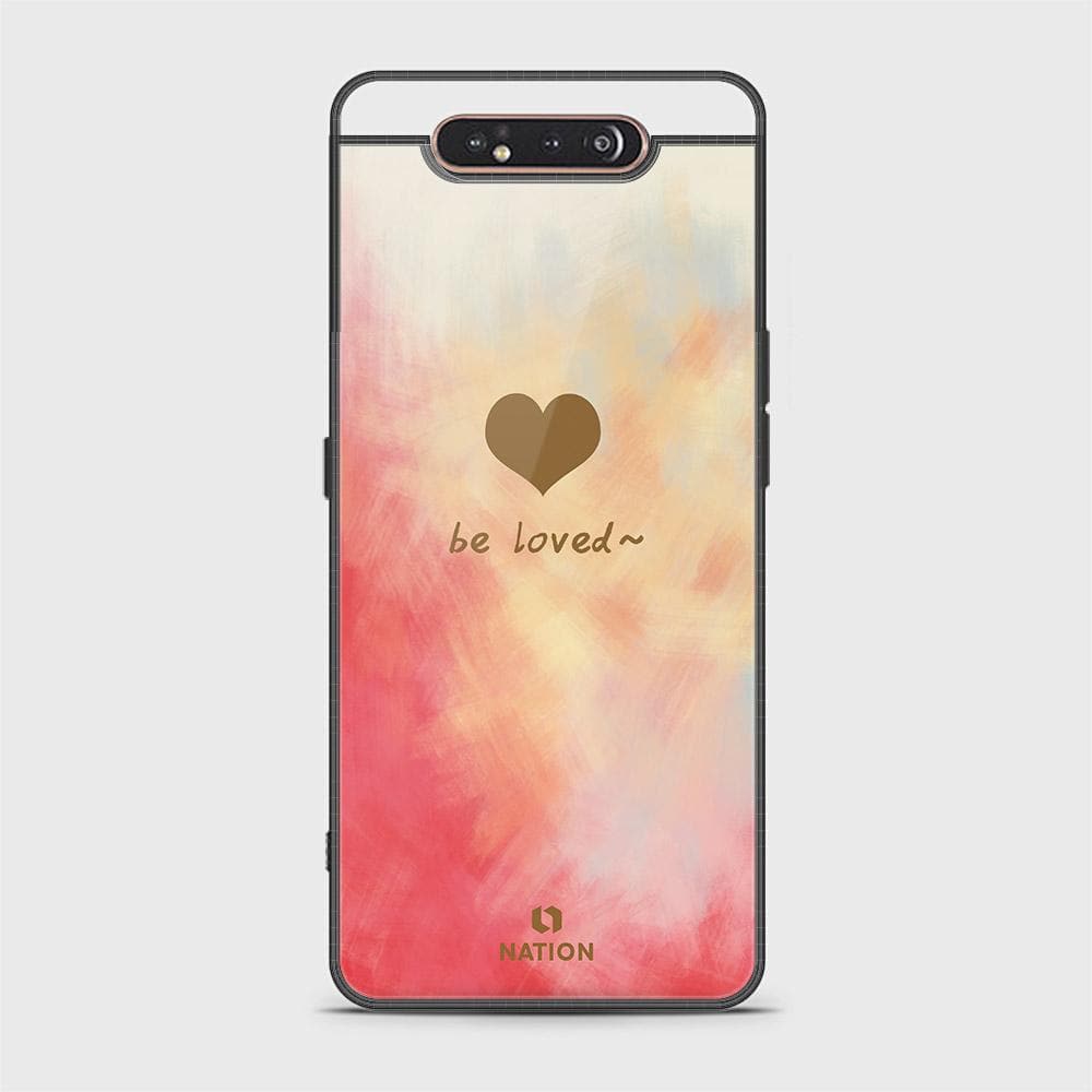 Samsung Galaxy A90 5G Cover - ONation Heart Series - HQ Ultra Shine Premium Infinity Glass Soft Silicon Borders Case