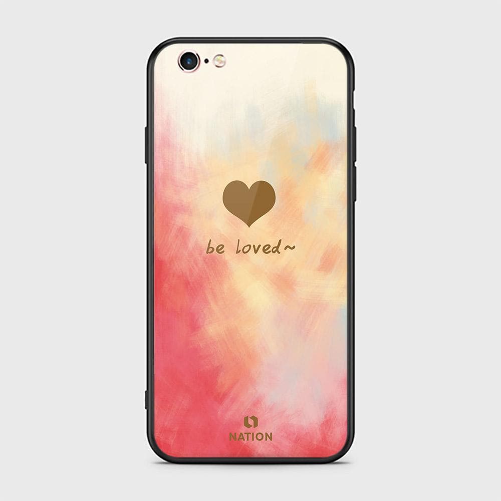 iPhone 6s Plus / 6 Plus Cover - ONation Heart Series - HQ Ultra Shine Premium Infinity Glass Soft Silicon Borders Case