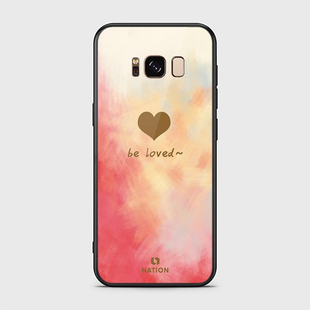 Samsung Galaxy S8 Plus Cover - ONation Heart Series - HQ Ultra Shine Premium Infinity Glass Soft Silicon Borders Case