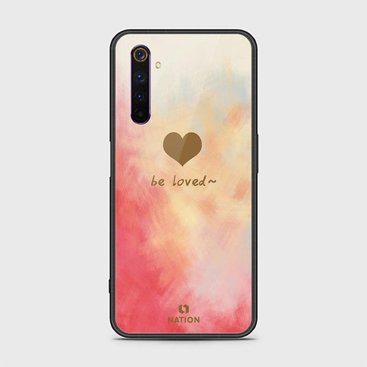 Realme 6 Pro Cover - ONation Heart Series - HQ Ultra Shine Premium Infinity Glass Soft Silicon Borders Case