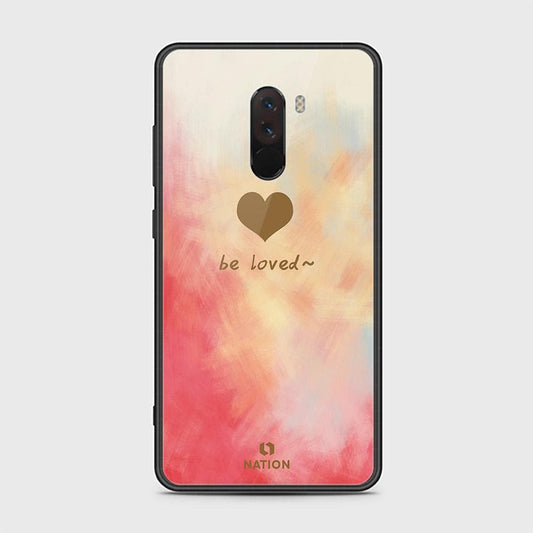 Xiaomi Pocophone F1 Cover - ONation Heart Series - HQ Ultra Shine Premium Infinity Glass Soft Silicon Borders Case