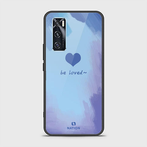 Vivo V20 SE Cover - ONation Heart Series - HQ Ultra Shine Premium Infinity Glass Soft Silicon Borders Case