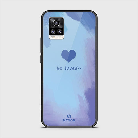 Vivo V20 Cover - ONation Heart Series - HQ Ultra Shine Premium Infinity Glass Soft Silicon Borders Case