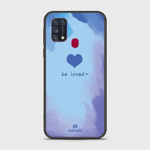 Samsung Galaxy M31 Cover - Onation Heart Series - HQ Ultra Shine Premium Infinity Glass Soft Silicon Borders Case