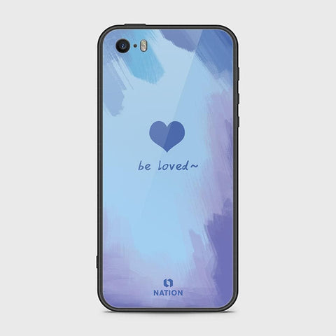 iPhone SE Cover - Onation Heart Series - HQ Ultra Shine Premium Infinity Glass Soft Silicon Borders Case