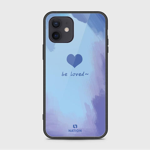 iPhone 12 Mini Cover - Onation Heart Series - HQ Ultra Shine Premium Infinity Glass Soft Silicon Borders Case