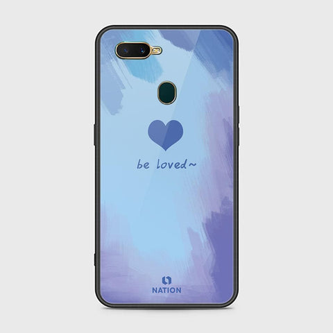 Oppo A7 Cover - Onation Heart Series - HQ Ultra Shine Premium Infinity Glass Soft Silicon Borders Case