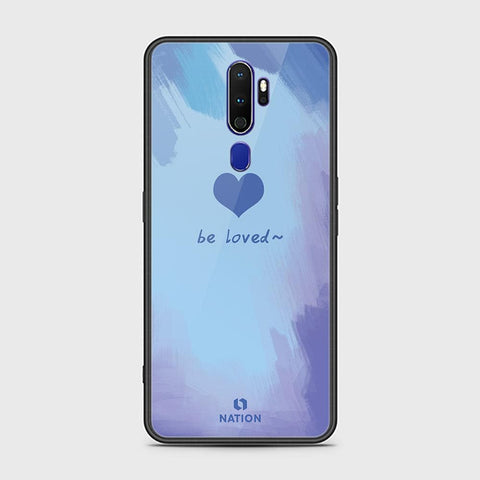 Oppo A9 2020 Cover - Onation Heart Series - HQ Ultra Shine Premium Infinity Glass Soft Silicon Borders Case