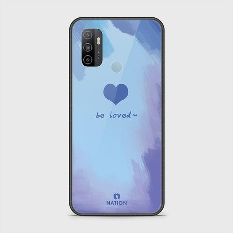 Oppo A53s Cover - Onation Heart Series - HQ Ultra Shine Premium Infinity Glass Soft Silicon Borders Case