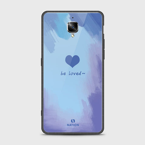 OnePlus 3 Cover- Onation Heart Series - HQ Ultra Shine Premium Infinity Glass Soft Silicon Borders Case