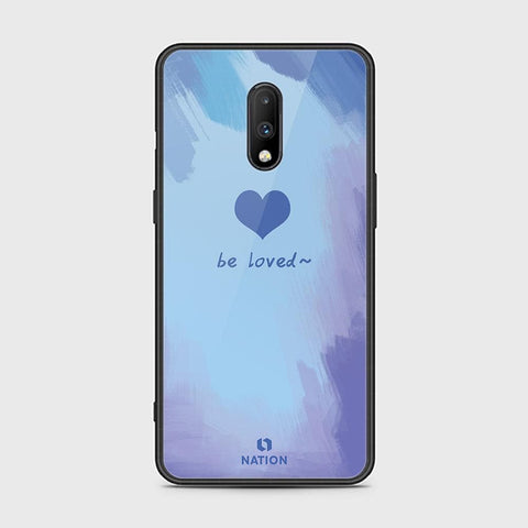 OnePlus 7 Cover - ONation Heart Series - HQ Ultra Shine Premium Infinity Glass Soft Silicon Borders Case