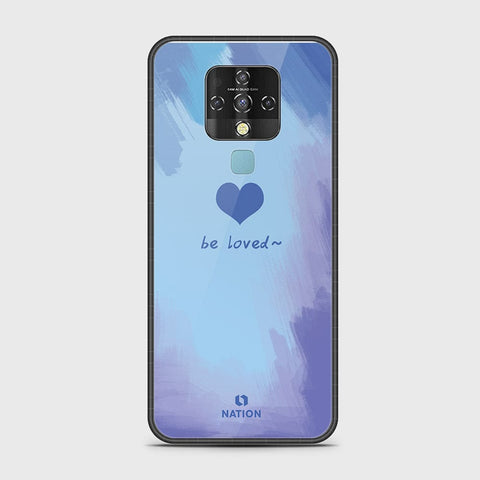 Tecno Camon 16 Cover - Onation Heart Series - HQ Ultra Shine Premium Infinity Glass Soft Silicon Borders Case