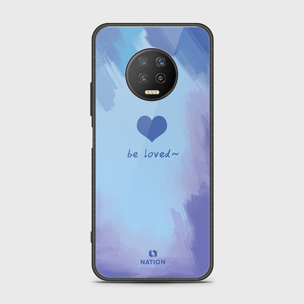 Infinix Note 7 Cover- Onation Heart Series - HQ Ultra Shine Premium Infinity Glass Soft Silicon Borders Case