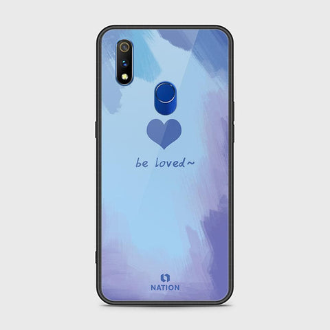 Realme 3 Pro Cover - ONation Heart Series - HQ Ultra Shine Premium Infinity Glass Soft Silicon Borders Case