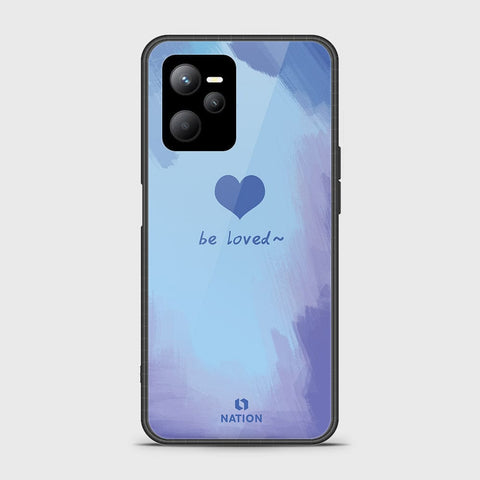 Realme C35 Cover- Onation Heart Series - HQ Ultra Shine Premium Infinity Glass Soft Silicon Borders Case