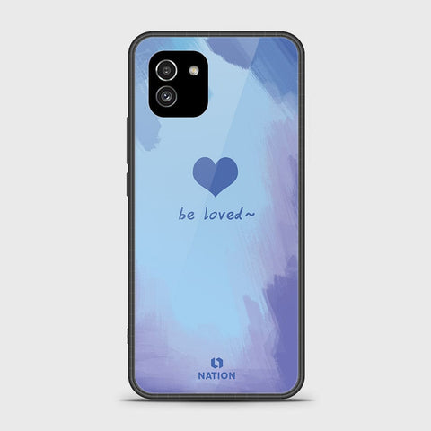 Samsung Galaxy A03 Cover- Onation Heart Series - HQ Ultra Shine Premium Infinity Glass Soft Silicon Borders Case