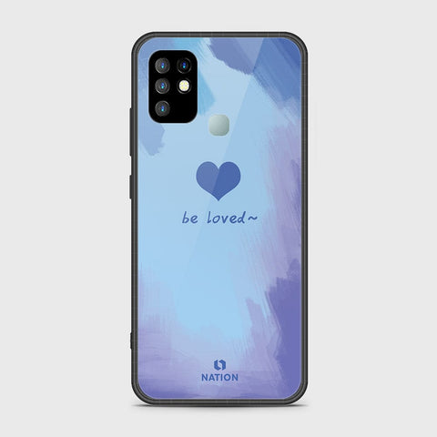 Infinix Hot 10 Cover- Onation Heart Series - HQ Ultra Shine Premium Infinity Glass Soft Silicon Borders Case