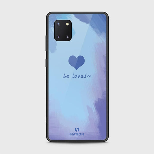 Samsung Galaxy Note 10 Lite Cover - ONation Heart Series - HQ Ultra Shine Premium Infinity Glass Soft Silicon Borders Case (Fast Delivery)