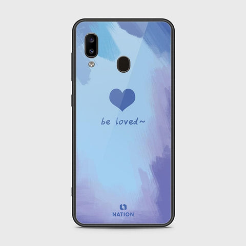 Samsung Galaxy A30 Cover - ONation Heart Series - HQ Ultra Shine Premium Infinity Glass Soft Silicon Borders Case