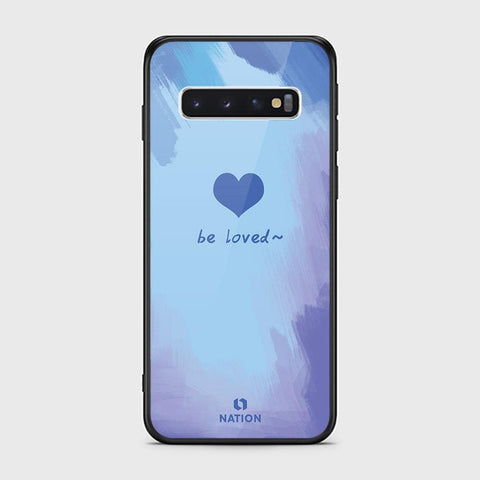 Samsung Galaxy S10 Cover - ONation Heart Series - HQ Ultra Shine Premium Infinity Glass Soft Silicon Borders Case