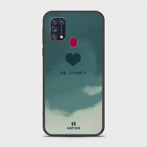 Samsung Galaxy M31 Cover - Onation Heart Series - HQ Ultra Shine Premium Infinity Glass Soft Silicon Borders Case