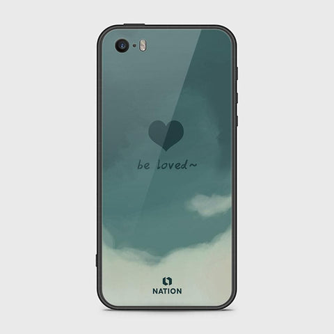 iPhone SE Cover - Onation Heart Series - HQ Ultra Shine Premium Infinity Glass Soft Silicon Borders Case