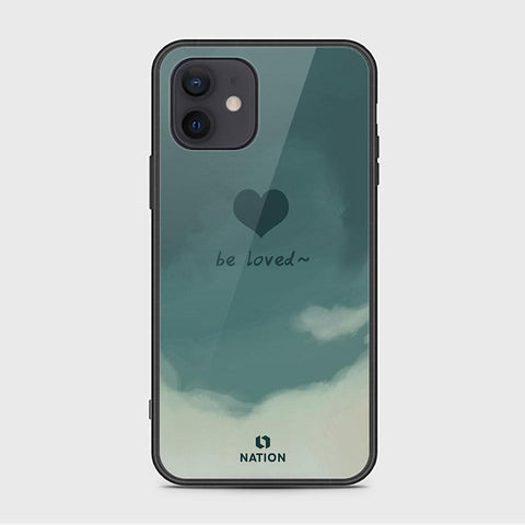 iPhone 12 Mini Cover - Onation Heart Series - HQ Ultra Shine Premium Infinity Glass Soft Silicon Borders Case
