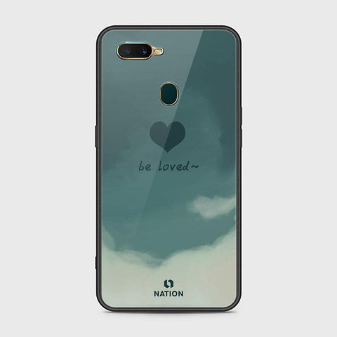 Oppo A7 Cover - Onation Heart Series - HQ Ultra Shine Premium Infinity Glass Soft Silicon Borders Case