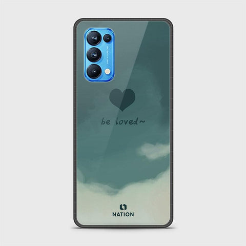 Oppo Reno 5 Pro 5G Cover - Onation Heart Series - HQ Ultra Shine Premium Infinity Glass Soft Silicon Borders Case