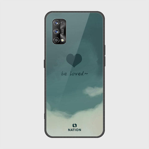 Realme 7 Pro Cover - Onation Heart Series - HQ Ultra Shine Premium Infinity Glass Soft Silicon Borders Case