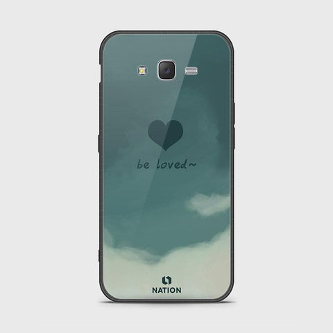 Samsung Galaxy J7 2015 Cover - Onation Heart Series - HQ Ultra Shine Premium Infinity Glass Soft Silicon Borders Case