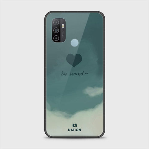 Oppo A53s Cover - Onation Heart Series - HQ Ultra Shine Premium Infinity Glass Soft Silicon Borders Case