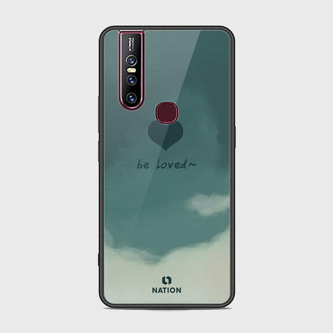Vivo V15 Cover - Onation Heart Series - HQ Ultra Shine Premium Infinity Glass Soft Silicon Borders Case