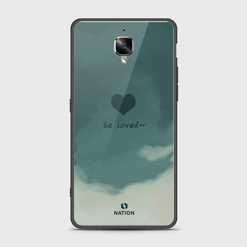 OnePlus 3 Cover- Onation Heart Series - HQ Ultra Shine Premium Infinity Glass Soft Silicon Borders Case