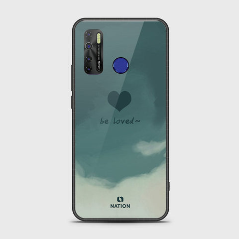 Infinix Hot 9 Pro Cover- Onation Heart Series - HQ Ultra Shine Premium Infinity Glass Soft Silicon Borders Case