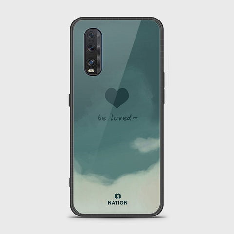 Oppo Find X2 Cover- Onation Heart Series - HQ Ultra Shine Premium Infinity Glass Soft Silicon Borders Case