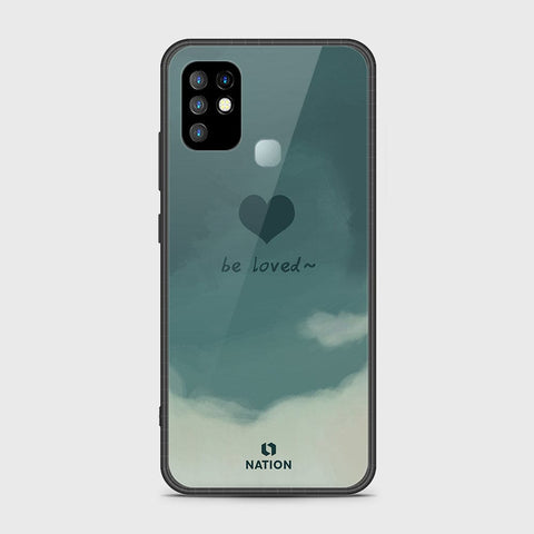 Infinix Hot 10 Cover- Onation Heart Series - HQ Ultra Shine Premium Infinity Glass Soft Silicon Borders Case