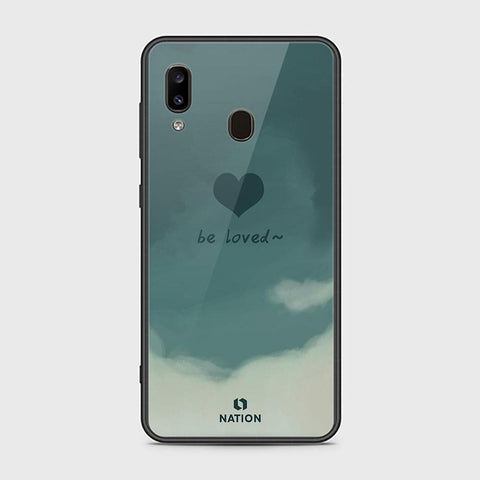 Samsung Galaxy A30 Cover - ONation Heart Series - HQ Ultra Shine Premium Infinity Glass Soft Silicon Borders Case