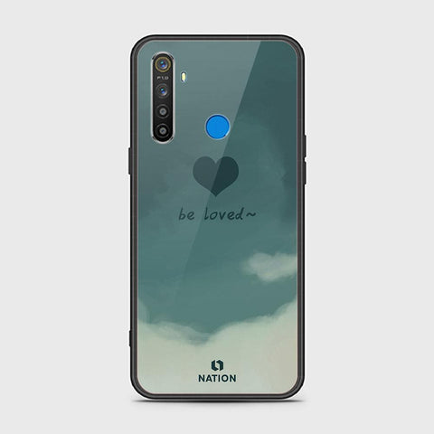 Realme 5i Cover - ONation Heart Series - HQ Ultra Shine Premium Infinity Glass Soft Silicon Borders Case