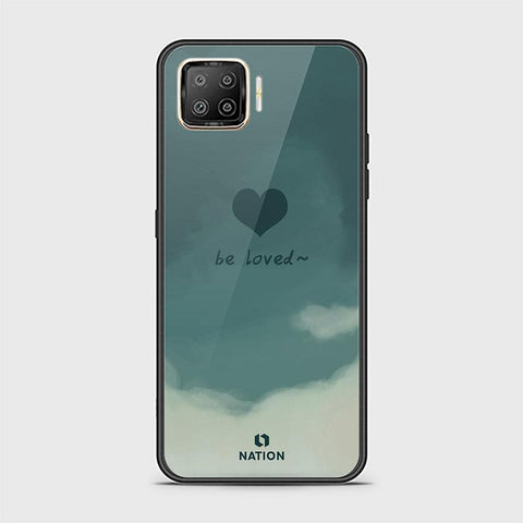 Oppo Reno 4 Lite Cover - ONation Heart Series - HQ Ultra Shine Premium Infinity Glass Soft Silicon Borders Case