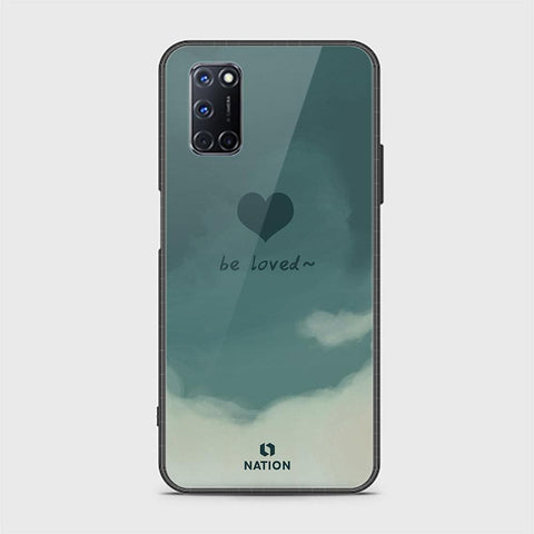 Oppo A92 Cover - ONation Heart Series - HQ Ultra Shine Premium Infinity Glass Soft Silicon Borders Case