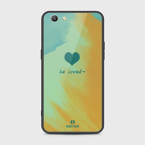 Oppo F1S Cover - ONation Heart Series - HQ Ultra Shine Premium Infinity Glass Soft Silicon Borders Case