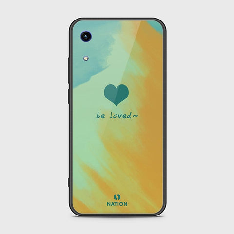 Huawei Honor 8A Cover - ONation Heart Series - HQ Ultra Shine Premium Infinity Glass Soft Silicon Borders Case