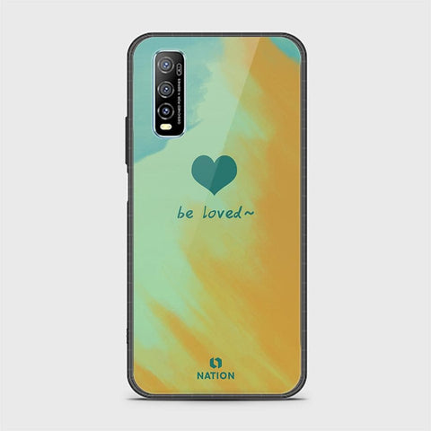 Vivo Y70s Cover - ONation Heart Series - HQ Ultra Shine Premium Infinity Glass Soft Silicon Borders Case